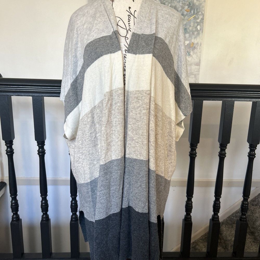 Loft Sleeveless Open Short Sleeve‎ Cardigan Sweater Size Large-XL 16/18